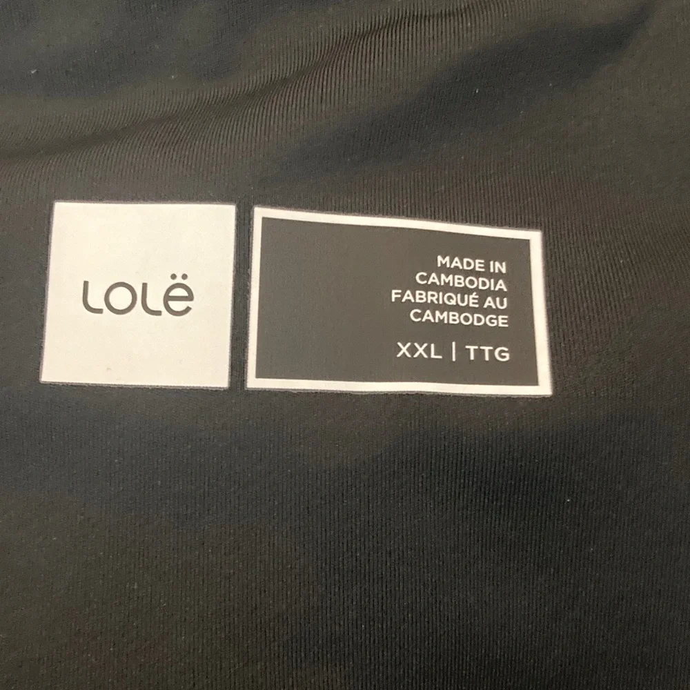 Lole Black Sweatpants with Orange Size Tag - Picture 4 of 4